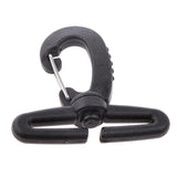 Maxbell Black Nylon Swivel Snap Hook Clip Backpack Bag Webbing Buckle 50mm - Aladdin Shoppers