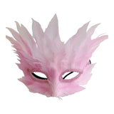 Maxbell Fancy Dress Eye Mask Adjustable Halloween Mask for Wedding Carnival Dress up Pink