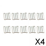 Maxbell 4x10Pcs Bra Hook Closure Bikini Clasps Closures Underwear Waist Extender Hooks