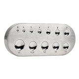 Maxbell Dapping Doming Block Dapping Block for Jewel Clasp Snap Button Oval