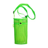 Maxbell Water Bottle Holder Mesh Lightweight for Travel Essentials Sports Travelling Green