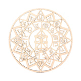 Geometric Wood Wall Art Boho Abstract Ornament for Bathroom Kitchen Entryway Style D