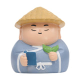 Maxbell Small Figure Sculpture Collectible Resin Ornament for Study Room Indoor Home 5.9x5.6x6.6 cm Blue