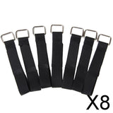 Maxbell 8xNylon Straps Cable Tie Wire Rope Hook and Loop Organiser 10pcs Black