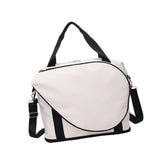 Tennis Racket Bag Large Capacity Tennis Handbag for Training Outdoor Workout White