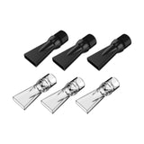 Maxbell Aquarium Duckbill Nozzle Compact Lightweight Sturdy Water Outlet Pipe Nozzle Clear Black 6pcs