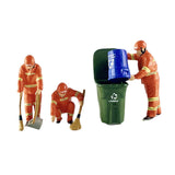 Maxbell 4 Pieces 1:64 Scale Action Figures Realistic Layout Decoration Model Figures