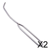 Maxbell 2xJ Shape Hook Stainless Steel Beekeeping Bee Hive Hook Scraper Tool