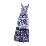 Maxbell Women Dress Gift Lady Beach Vacation Dress for Shopping Street Beach M Purple