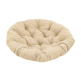 Maxbell Round Chair Cushion Comfortable Hanging Basket Chair Cushion for Living Room Khaki