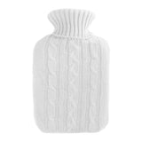 Maxbell Maxbell Thick Soft Knitted Cover Case For 2000ml Rubber Hot Water Bottle Bag White