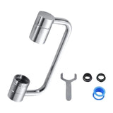 Maxbell Faucet Extender Anti Splash Large Flow Sink Tap Faucets Adapter Head Aerator Silver