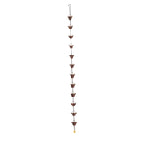 Maxbell Rain Chain for Gutter Home Patio Gazebos Metal Rain Catcher 110.24 inch Long