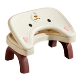 Maxbell Bathroom Toilet Stool Adjustable Under Desk Foot Rest for Home Office Indoor Beige