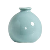 Maxbell Plant Pot Home Table Centerpiece Desktop Small Bookshelf Ceramic Flower Vase Cyan Blue