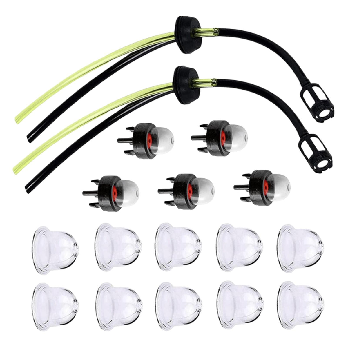 Maxbell 17Pcs Filter Lines Grommet Kit for Grass Trimmer Lawn Mower Accessories