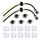 Maxbell 17Pcs Filter Lines Grommet Kit for Grass Trimmer Lawn Mower Accessories