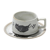 Maxbell Tea Cup and Saucer Versatile Vintage Style Coffee Mug for Water Milk Wedding White