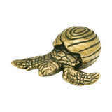 Maxbell Turtle Statue Decorative Home Decor Brass Ornament for Bookshelf Home Office
