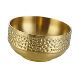 Maxbell Double-walled Metal Serving Bowl for Camping Snack Appetizer Kitchen Cooking Small