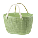 Maxbell Shower Caddy Basket with Handles Bath Basket for Beach College Dorm Bathroom Green 35x32x23cm