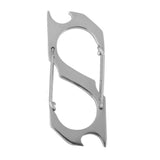 Maxbell Silver S-shape Camping Hiking Keyring Keychain Hanging Buckle Bottle Opener