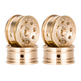 4Pcs Brass Wheel Rims DIY Modified Replacement Sturdy Practical RC Car Parts 8 Hole