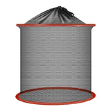 Maxbell Foldable Fish Basket Fish Net Folding Fishing Cage for Lake River Freshwater 25cmx30cm