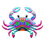 Maxbell Maxbell Metal Crab Wall Art Decor Outdoor Yard Home Decorative Sculpture Purple
