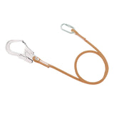 Maxbell Maxbell Safety Outdoor Fall Protection Rope With Snap Hooks, Carabineer 1.6m-Single rope Small buckle