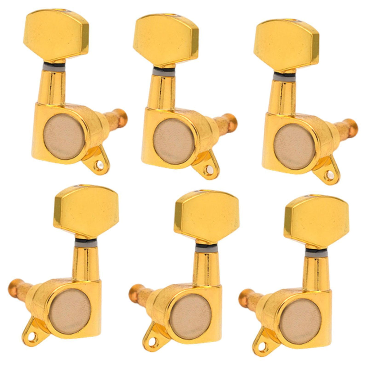 6x Guitar String Tuner Pegs Sturdy Tuning Keys for Stage Concert Performance 3 Left 3 Right