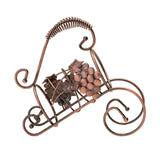Maxbell Rack Wine Rack Retro Wine Single Bottle Holder for Party Tabletop Countertop Style B