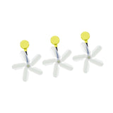 Maxbell Air Conditioner Deflector Women Wind Guide Fan for Office Study Room Library Yellow 3pcs