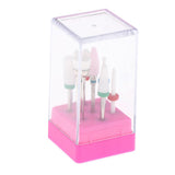 Maxbell Maxbell 7Pcs Cuticle Clean Ceramic Nail Files Drill Bits Electric Polishing Head 03