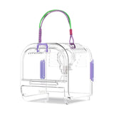 Maxbell Small Animal Carrier Cage Hamster Travel Carrier for Ferret Hedgehog Gerbils violet