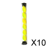 Maxbell 10x6Pcs Tube Float Foam Strike Indicator For Fly Fishing Yellow Plastic Tube