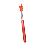 Maxbell Telescopic Teacher Pointer Portable Hand Pointer for Conference Presentation Rubber Cover Red