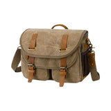 Maxbell Camera Shoulder Bag Waterproof Camera Shoulder Backpack Compact Camera Case Khaki