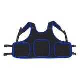 Maxbell Child Kids Motorcycle Chest Protector Vest for Skiing Bike Riding Blue Edge