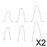 Maxbell 2xHeadlamp Dip Dipped Beam Head Lamp Bulb Retaining Spring Clip H1 H4 H7