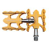 Maxbell Maxbell 1 Pair Aluminium Alloy Mountain Road Bike Bearings Treadle Pedals Golden
