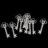 Maxbell 10pcs Antique Silver Key Shape Charms Pendants For DIY Jewelry - Aladdin Shoppers