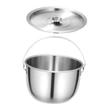 Maxbell Cooking Pot Soup Pot Stainless Steel Camping Pot for Cooking Home Commercial 2.8L