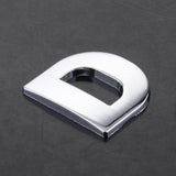 Maxbell 3D DIY Metallic Letter D Alphabet Sticker Car Emblem DIY Figure Badge Decal - Aladdin Shoppers