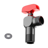 Maxbell Angle Valve Copper Bathroom Kitchen Sink Stop Valve for Bathroom Sink Faucet Red