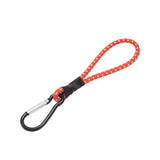 Maxbell 4xBungee Cord with Carabiner Elastic Rope Portable for Outdoor Tents Tarpaulin Red White