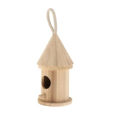 Maxbell Wooden Bird House for Outside,Bird Nesting Box,Unfinished Paintable Style5