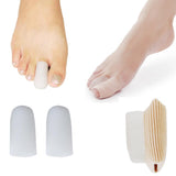 Maxbell Foot Care Soft Silica Gel Big Toe Tube Separators & Toe Cap Protector S