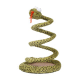 Maxbell Cat Spiral Snake Toy Abilities Play Springs Interactive Toy for Kitten Green Yellow