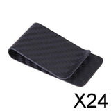 Maxbell 24xReal Carbon Fiber Money Clip Matte Black Credit Card Holder Money Wallet
